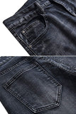 Men's Slim Fit Destroyed Ripped Jeans