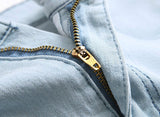 Men's Slim Fit Destroyed Ripped Jeans