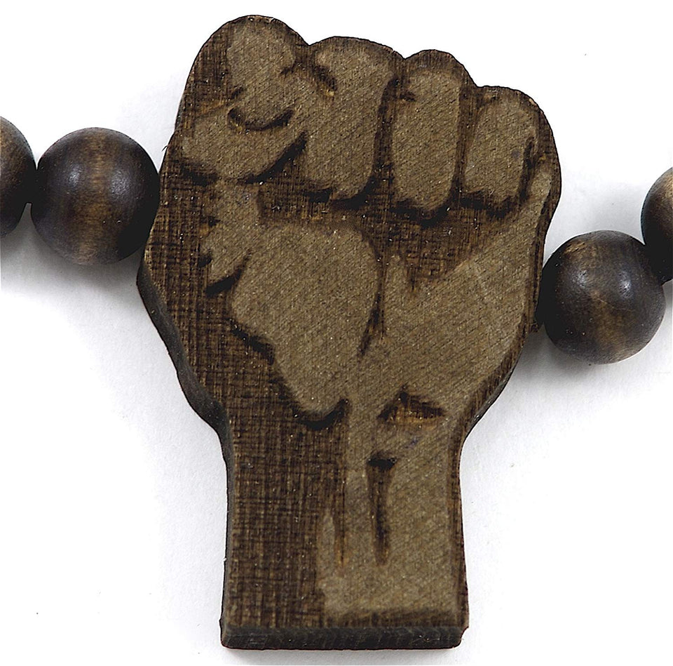 Black Power Fist Bracelet