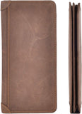 Kings Vintage Genuine Leather Long Wallets Bifold Wallet