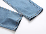 Men's Slim Fit Destroyed Ripped Jeans