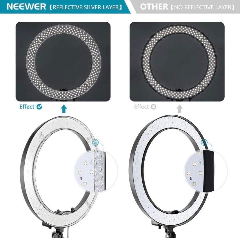Black Dollar Ring Light 18” / 48cm