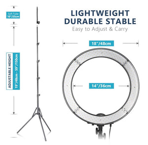 Black Dollar Ring Light 18” / 48cm
