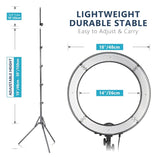 Black Dollar Ring Light 18” / 48cm
