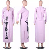 Queen Nerfetiti Button Down Dress