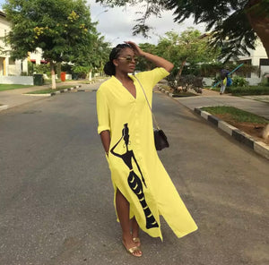 Queen Nerfetiti Button Down Dress