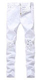 Men's Slim Fit Destroyed Ripped Jeans