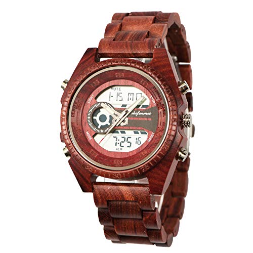 Vintage Digital Wood Watch