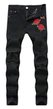Men's Slim Fit Destroyed Ripped Jeans