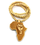 Africa Black Fist Necklace Pendant