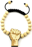 Black Power Fist Bracelet