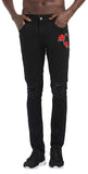 Men's Slim Fit Destroyed Ripped Jeans