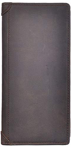 Kings Vintage Genuine Leather Long Wallets Bifold Wallet