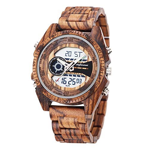 Vintage Digital Wood Watch
