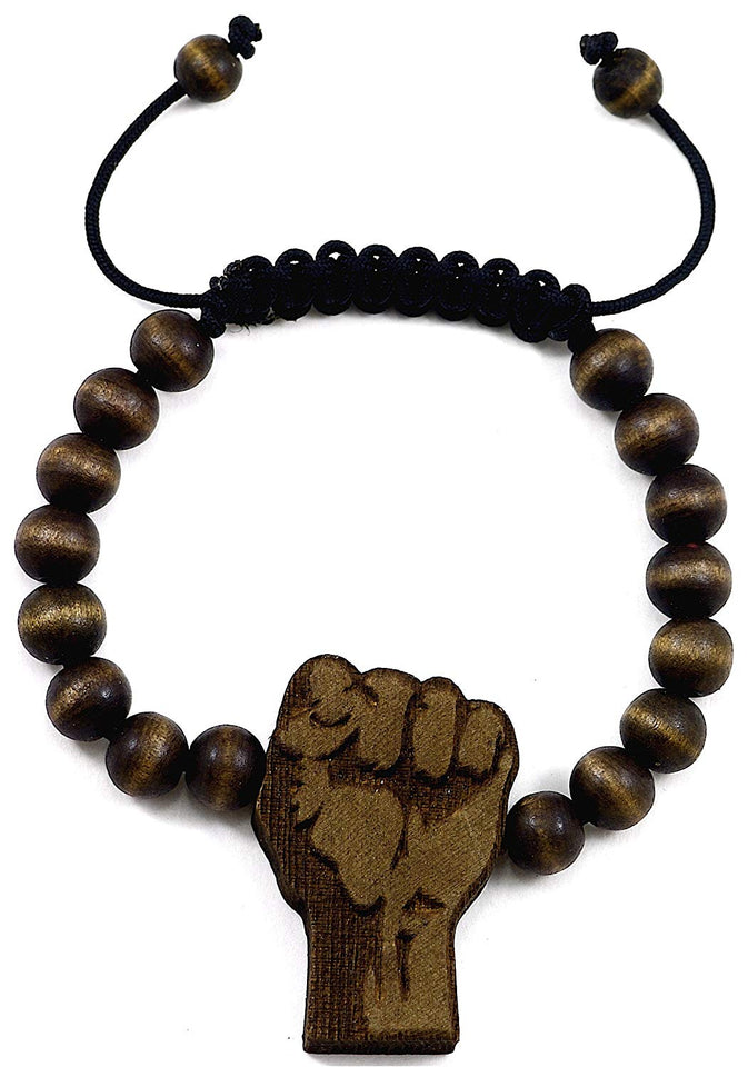 Black Power Fist Bracelet