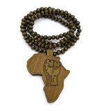 Africa Black Fist Necklace Pendant