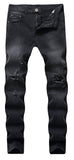 Men's Slim Fit Destroyed Ripped Jeans